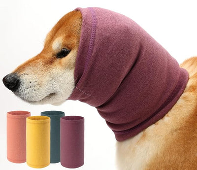Dog Calming Hoodie, Hematoma Ear Wrap, Quiet Head Cover Sleeves Ear Covers for Bath, Thunderstorms