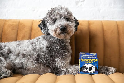 SnoreStop for Pets 20 Chewable Tablets Natural Anti-Snoring Solution Snore Relief for Dogs Cats Stop Snoring Aid Sleep Remedy Device Free Helps Stop Snores Anti-Snore Pills