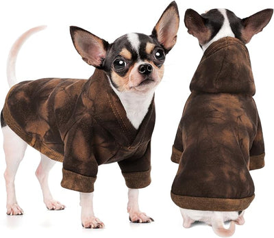 Vibrant Dog Hoodie with Convenient Leash Hole – Stylish and Cozy Sweatshirt for Small, Medium, and Large Dogs, Perfect for Walks, Casual Outings, and Everyday Comfort.Orange S