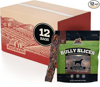 Redbarn Bully Slices BBQ Flavor Dog Treats, case of 12