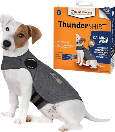 ThunderShirt for Dogs, Small, Heather Gray Classic - Dog Anxiety Relief Calming Vest