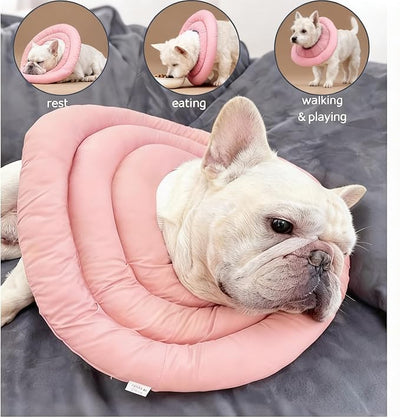 Soft Dog Cones, Recovery Dog Donut Collar After Surgery-Cone of Shame Alternative, Pet Elizabethan E-Collar Anti-Bite Lick Wound Healing Adjustable for Small Large Medium Dogs, 2XL