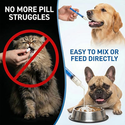 Dog & Cat Dewormer, Liquid Dewormer for Dogs & Cats -8Weeks+, Cat Wormer for All Worms, Removes Roundworm & Hookworm (Pyrantel Pamoate), for Pets 6-60 lbs and Over, 3.5 fl oz