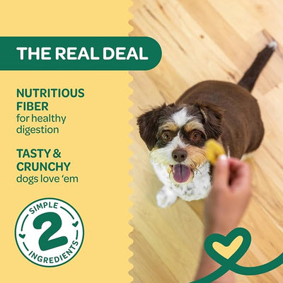 Wholesome Pride Banana Bites Dog Treats – 2-Ingredient Banana Chips for Dogs, Grain-Free, Banana & Coconut Oil, 16 oz