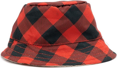 THE WORTHY DOG Buffalo Bucket Hat for Dogs – Lightweight Pet Sun Hat with Adjustable Chin Strap, Soft Brim & Bright Colors - Red, X-Large