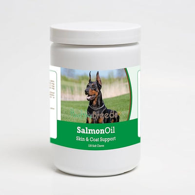 Healthy Breeds Doberman Pinscher Salmon Oil Soft Chews 120 Count