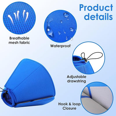AOFITEE Soft Dog Cone Collar Anti-Licking, Dog Cone Alternative After Surgery, Elizabethan Cones for Large Dogs Post-Surgery, Neuter Recovery Pet Dogs E-Collar(Blue,X-Large)