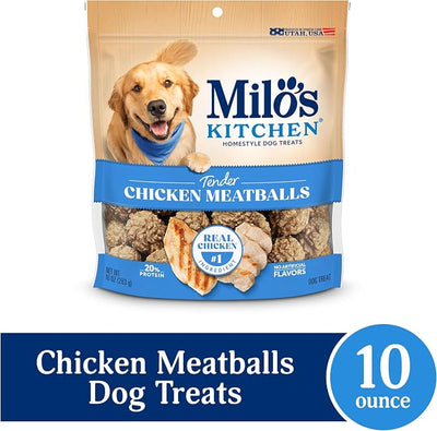Milo's Kitchen Chicken Meatballs Dog Treats, 10 Ounce