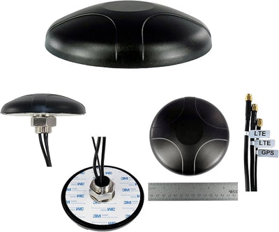 Proxicast 3-in-1 Professional Low-Profile MIMO LTE + GPS Screw Mount Combination Vehicle Antenna Compatible with Cradlepoint, Digi, Peplink and Other Modems/Routers (ANT-500-201)