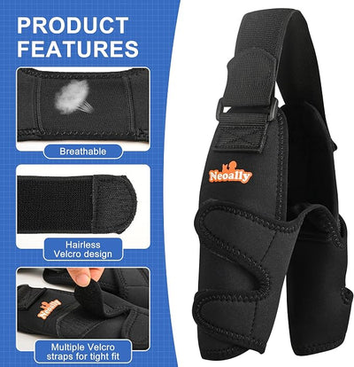 NeoAlly Dog Elbow Brace Protector Pads for Canine Elbow and Shoulder Support Elbow Hygroma, Dysplasia, Osteoarthritis, Elbow Calluses, Pressure Sores and Shoulder Dislocation - XL Pair