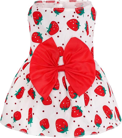 choyaxo Floral Dog Dress Cute Dog Skirt Pet Dress Summer Pet Clothes for Puppy Small Cats