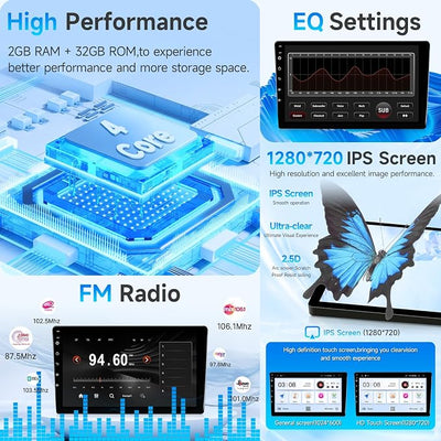 Leadfan Android12 Car Stereo for Toyota Prius 2010-2015 Radio Upgrade Compatible with JBL Touchscreen Wireless CarPlay Android Auto in-Dash Bluetooth GPS Navigation WiFi Backup Camera MIC