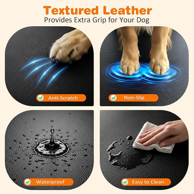 URPOWER Hard Bottom Dog Car Seat Cover for Pets 100% Waterproof Seat Cover Hammock 600D Heavy Duty Scratch Proof Nonslip Durable Back Seat Covers for Cars Trucks and SUVs