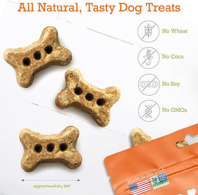 Riley's Dog Biscuits - Organic & Crunchy Small Dog Treats for Training and Reward - All Natural Bone Biscuits Made in USA - 12oz, Sweet Potato