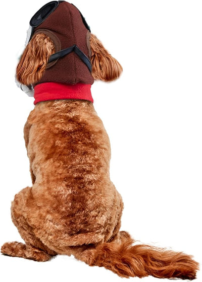 Rubies Aviator Pet Hat & Scarf Set for Dogs or Cats, M/L