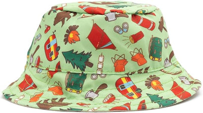 THE WORTHY DOG Happy Camper Hat for Dogs – Lightweight Pet Sun Hat with Adjustable Chin Strap, Soft Brim & Bright Colors - Green, Large