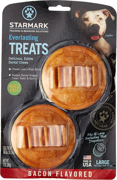 Starmark Everlasting Bacon Dog Dental Chew, Large, Pack of 6