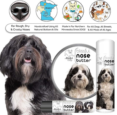 The Blissful Dog Tibetan Terrier Unscented Nose Butter - Dog Nose Butter, 8 Ounce