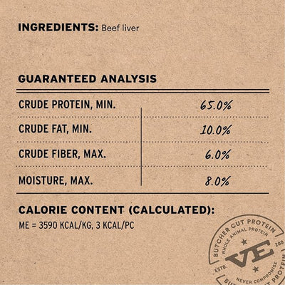 Vital Essentials Freeze Dried Dog Treats | Beef Liver, Single Ingredient | Premium Quality | Grain Free Training Treats for Dogs, 2.1 oz Bag (Pack of 2)