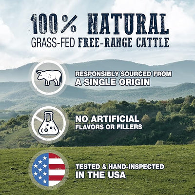 Cadet Bully Hide Sticks for Large Dogs, All-Natural Beef Pizzle, Limited-Ingredient Long-Lasting Dog Chews for Aggressive Chewers, 2 Count (Pack of 2)