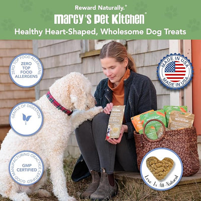 Marcy's Pet Kitchen-Diabetic Dog Treats-Vet Recommend-No Preservatives - Crunchy, Superfoods, All Natural-Vegan Homemade,-Gluten Free-for Sensitive Stomachs-Made in The USA Only (2 Pack - Veggie)