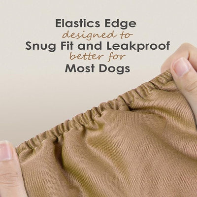 wegreeco Washable Male Dog Belly Band (Stylish Pattern)- Pack of 3 - Male Dog Belly Wrap, Dog Diapers Male (Blue Gray Coffee, Large)