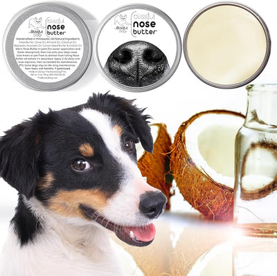 The Blissful Dog Every Dog Nose Butter, Versatile Dog Nose Balm for Dry Nose, Handcrafted Nose Moisturizer, Easy-to-Apply Dog Essentials, Unscented, 1 oz.