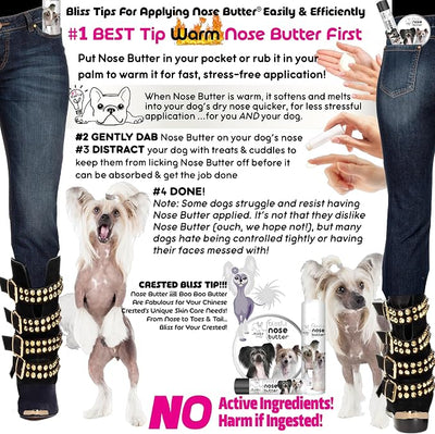 The Blissful Dog Chinese Crested Unscented Nose Butter, 4-Ounce