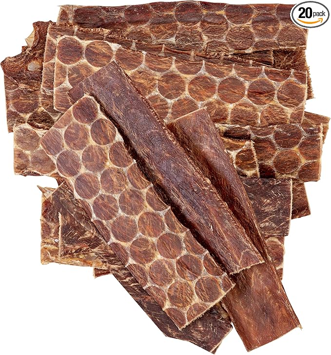hotspot pets Beef Jerky Dog Treats Esophagus (6 Inches- 20 Pack) - 100% Natural Healthy Chews for Dogs - Meat Jerky Snack, Rich in Glucosamine for Joint Health,All Natural from Grass Fed Cattle