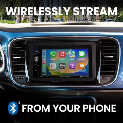 BOSS Audio Systems Elite Series BE62CP-C Car Stereo - Apple CarPlay, 6.2 Inch Double Din, Touchscreen, Bluetooth Audio and Calling Head Unit, Radio Receiver, No CD DVD Player, Backup Camera