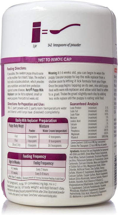 Hartz Powdered Puppy Milk Replacer - 12oz