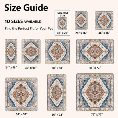 Washable Pee Pads for Dogs, Reusable Puppy Potty Training Pads, Ultra-Absorbent Thick Waterproof Leak-Proof Non-Slip Pads & Mat for Crate, Playpen, Floor, Whelping & Housebreaking , 2 Pack 18"x24"