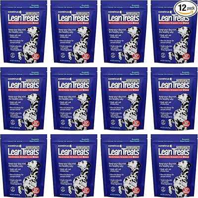 Covetrus Nutrisential Lean Treats for Dogs - Small, Medium & Large Dogs (K9) - Nutritional Low Fat, Bite-Size - Soft Chicken Flavor - 12 Pack - 4oz