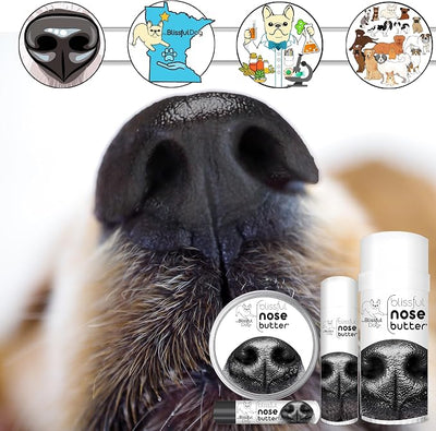 The Blissful Dog Every Dog Nose Butter, Versatile Dog Nose Balm for Dry Nose, Handcrafted Nose Moisturizer, Easy-to-Apply Dog Essentials, Unscented, 2.25 oz.