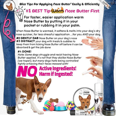 The Blissful Dog Basenji Unscented Nose Butter - Dog Nose Butter, 4 Ounce