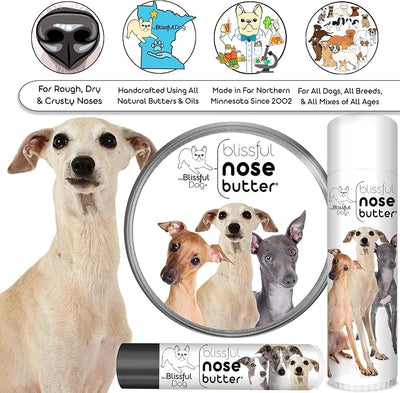 The Blissful Dog Italian Greyhound Unscented Nose Butter - Dog Nose Butter, 1 Ounce