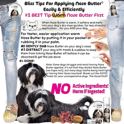 The Blissful Dog Tibetan Terrier Unscented Nose Butter - Dog Nose Butter, 8 Ounce
