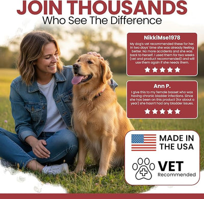 Dog UTI Treatment Cranberry Supplement for Dogs, 240 Soft Chews - Natural Urinary Tract Infection Support and Healthy Bladder Control – Made with Echinacea and Vitamin C (2 Packs of 120)