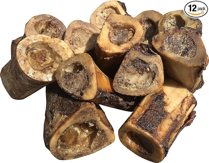 K9 Connoisseur Beef Marrow Dog Bones Long Lasting for Aggressive Chewers - USA Made Single Ingredient Dynamo Bone for Small and Medium Dogs Upto 50 Pounds - 12 Pack