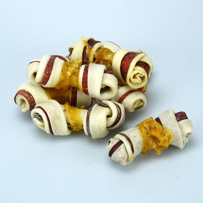 Good 'n' Fun Triple Flavor Mini Rawhide Chews, 7-Count (Pack of 3)