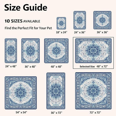 Washable Pee Pads for Dogs, Reusable Puppy Potty Training Pads, Ultra-Absorbent Thick Waterproof Leak-Proof Non-Slip Pads & Mat for Crate, Playpen, Floor, Whelping & Housebreaking , 2 Pack 48"x72"