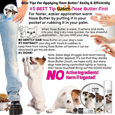 The Blissful Dog Jack Russell Terrier Unscented Nose Butter - Dog Nose Butter, 8 Ounce