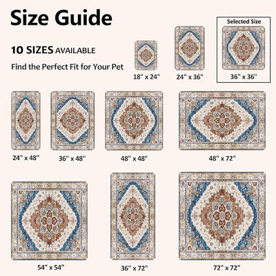 Washable Pee Pads for Dogs, Reusable Puppy Potty Training Pads, Ultra-Absorbent Thick Waterproof Leak-Proof Non-Slip Pads & Mat for Crate, Playpen, Floor, Whelping & Housebreaking , 2 Pack 36"x36"