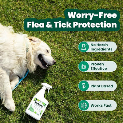 Cedarcide Original Bug Spray | Repel & Kill Fleas, Ticks, Mosquitoes, Mites, Ants & Chiggers | for use on People, Pets & Home | Natural Cedar Oil | Eco-Friendly | Quart