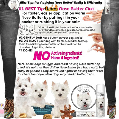 The Blissful Dog West Highland Terrier Unscented Nose Butter