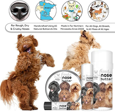 The Blissful Dog Labradoodle Unscented Nose Butter - Dog Nose Butter, 4 Ounce