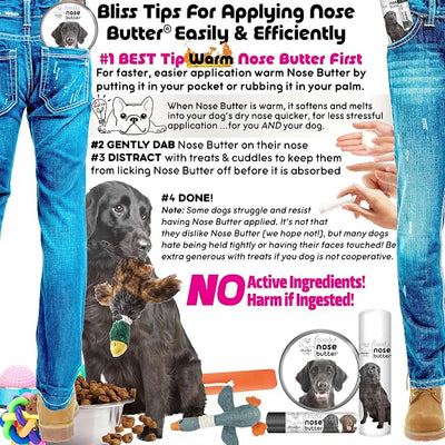 The Blissful Dog Flat-Coat Retriever Unscented Nose Butter - Dog Nose Butter, 0.50 Ounce