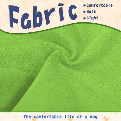 Comfortable Polyester-Cotton Dog Shirt –with 'They NOT Like US', Perfect for Small & Medium Dogs, Soft & Stylish Pet Apparel for Everyday Wear.Green XXL