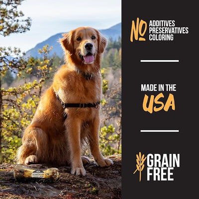 Grillerz Pork Femur, 1 Count, Pork Bones for Dogs, Rawhide Free, Dog Chew for Healthy Teeth & Gums, High Protein, Easy to Digest, Long Lasting, Natural Treats for All Breeds