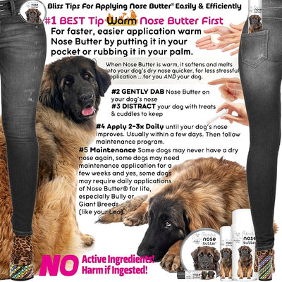 The Blissful Dog Leon Berger Unscented Nose Butter, 2 oz Tube